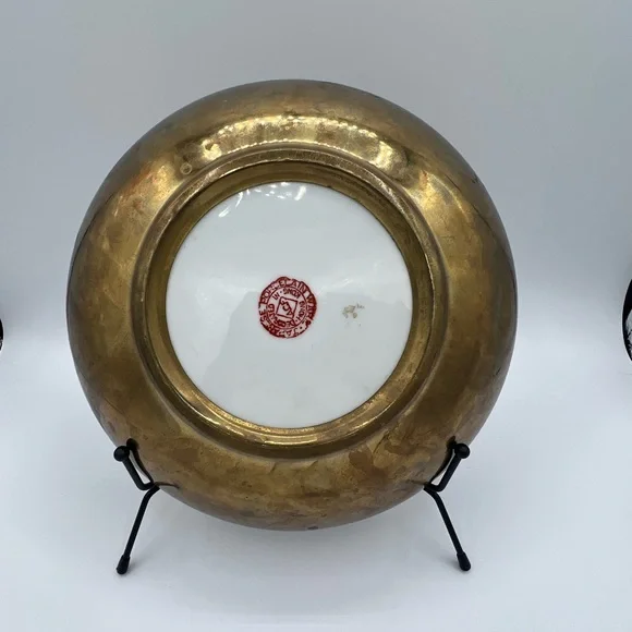 VTG 9" Japanese Porcelain Ware Bowl Floral Decorated In Hong Kong, A.C.F - Picture 3 of 12